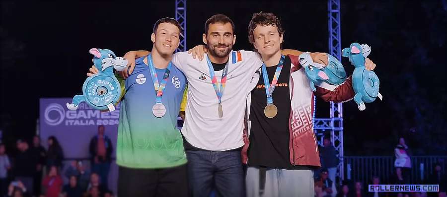 Worldskate Championships Rome 2024 (Italy) - Top 3 Runs - First place: Julien Cudot